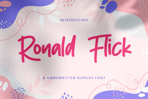 Ronald Flick: The Handwritten Font That Elevates Every Design