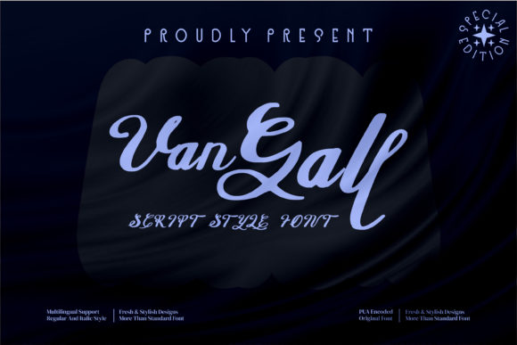 Van Gall – A Premium Script Font for Elegant Designs